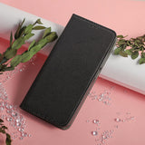 Husa tip carte OEM compatibila cu Galaxy S25 Ultra, MagSafe/Magnetic, piele, Negru