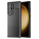 Husa OEM compatibila cu Galaxy S25 Plus, silicon, Negru