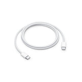 Cablu de date Apple USB-C la USB-C, 1m, 60W, pentru iPhone 15 / 15 Plus / 15 Pro, Alb