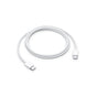Cablu de date Apple USB-C la USB-C MQKJ3ZM/A pentru iPhone 15 / 15 Plus / 15 Pro, 1m, 60W, Alb