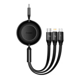 Cablu de date Baseus USB-C la Lightning la Micro-USB, 1.1 m