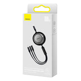 Cablu de date Baseus USB-C la Lightning la Micro-USB, 1.1 m