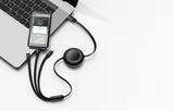 Cablu de date Baseus USB-C la Lightning la Micro-USB, 1.1 m