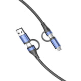 Cablu de date Vention USB-C la Micro-USB la USB-A, 1.0 m