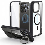 Husa cu inel ESR compatibila cu iPhone 15 Pro, Antisoc, acrilic, Negru