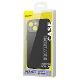 Husa cu inel Baseus compatibila cu iPhone 14 Plus, MagSafe/Magnetic, gel lichid, Negru