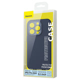 Husa Baseus compatibila cu iPhone 14 Pro, gel lichid, Alb