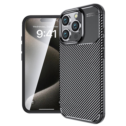 Husa OEM compatibila cu iPhone 16 Pro, silicon, Negru