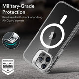 Husa ESR compatibila cu iPhone 15 Pro, MagSafe/Magnetic, policarbonat, Alb