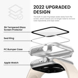Husa Coteci Pc Sticla Temperata 9d pentru Apple Watch 45mm