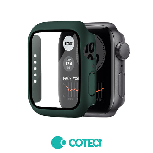 Husa Coteci Pc Sticla Temperata 9d pentru Apple Watch 45mm