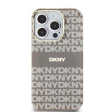 Husa Dkny compatibila cu iPhone 13 Pro, MagSafe/Magnetic, TPU/PC, Bej