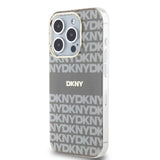 Husa Dkny compatibila cu iPhone 13 Pro, MagSafe/Magnetic, TPU/PC, Bej