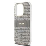 Husa Dkny compatibila cu iPhone 13 Pro, MagSafe/Magnetic, TPU/PC, Bej