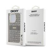 Husa Dkny compatibila cu iPhone 13 Pro, MagSafe/Magnetic, TPU/PC, Bej