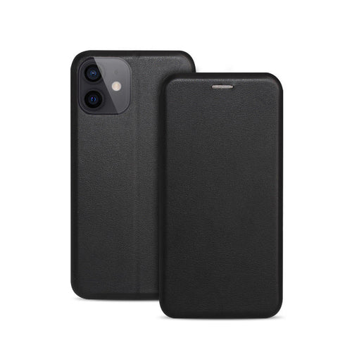 Husa tip carte OEM compatibila cu Xiaomi POCO F3, Xiaomi Mi 11i, MagSafe/Magnetic, piele, Negru