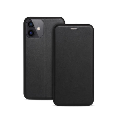 Husa tip carte OEM compatibila cu Xiaomi Redmi Go, MagSafe/Magnetic, piele, Negru