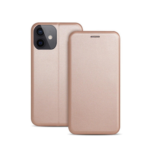 Husa tip carte OEM compatibila cu Huawei P40, MagSafe/Magnetic, piele, Auriu