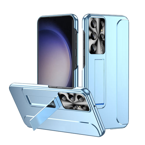 Husa cu inel OEM compatibila cu Galaxy S23 Plus, policarbonat, Alb