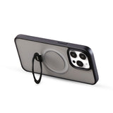 Husa cu inel Joyroom compatibila cu iPhone 15, MagSafe/Magnetic, PC, TPU, Negru