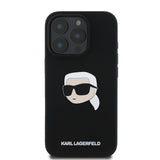 Husa Karl Lagerfeld compatibila cu iPhone 16 Pro, MagSafe/Magnetic, TPU, Negru