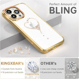 Husa spate Kingxbar Wish pentru Apple iPhone 14, Aurie