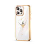 Husa spate Kingxbar Wish pentru Apple iPhone 14, Aurie
