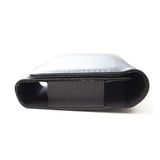 Husa orizontala cu clip centura piele ecologica 5.5", velur interior, negru