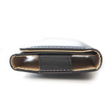 Husa Tip Holster din Piele Eco 6.5 inch - Negru/Maro Interior