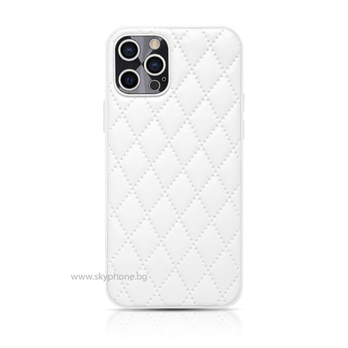 Husa OEM compatibila cu iPhone 11 Pro, piele ecologica, Alb