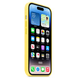 Husa compatibila cu iPhone 14 Pro Max, MagSafe/Magnetic, silicon, Galben