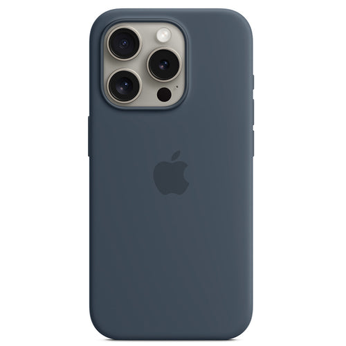Husa compatibila cu iPhone 15 Pro Max, MagSafe/Magnetic, silicon, Alb