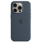 Husa compatibila cu iPhone 15 Pro Max, MagSafe/Magnetic, silicon, Alb