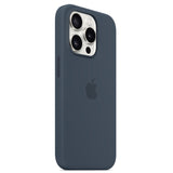 Husa compatibila cu iPhone 15 Pro Max, MagSafe/Magnetic, silicon, Alb