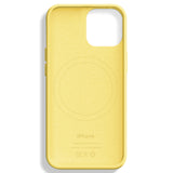 Husa compatibila cu iPhone 14 Pro Max, MagSafe/Magnetic, silicon, Galben