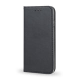 Husa tip carte OEM compatibila cu Galaxy A20e, MagSafe/Magnetic, piele, Alb