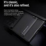 Husa Nillkin compatibila cu Galaxy Z Fold 6, Anti-amprenta, PC, TPU, Alb