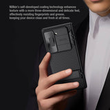 Husa Nillkin compatibila cu Galaxy Z Fold 6, Anti-amprenta, PC, TPU, Alb