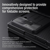 Husa Nillkin compatibila cu Galaxy Z Fold 6, Anti-amprenta, PC, TPU, Alb