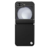 Husa tip carte Nillkin compatibila cu Galaxy Z Flip 6, Galaxy Z Flip 7 FE, piele, Negru