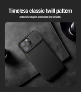 Husa Nillkin compatibila cu iPhone 15 Pro Max, Antisoc, policarbonat, Negru