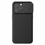 Husa Nillkin compatibila cu iPhone 15 Pro Max, Antisoc, policarbonat, Negru