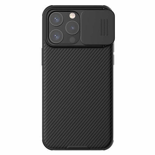 Husa Nillkin compatibila cu iPhone 15 Pro Max, Antisoc, policarbonat, Negru