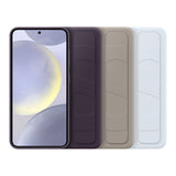 Husa cu inel Samsung compatibila cu Galaxy S24 Plus, silicon, Alb