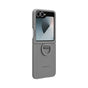 Husa tip carte Samsung compatibila cu Galaxy Z Flip 6, Galaxy Z Flip 7 FE, silicon, Gri