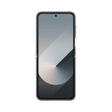 Husa tip carte Samsung compatibila cu Galaxy Z Flip 6, Galaxy Z Flip 7 FE, silicon, Gri
