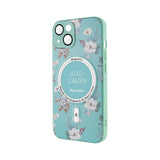Husa cu inel OEM compatibila cu iPhone 14 Pro Max, MagSafe/Magnetic, TPU, Verde