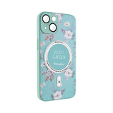 Husa cu inel OEM compatibila cu iPhone 13 Pro Max, MagSafe/Magnetic, TPU, Verde
