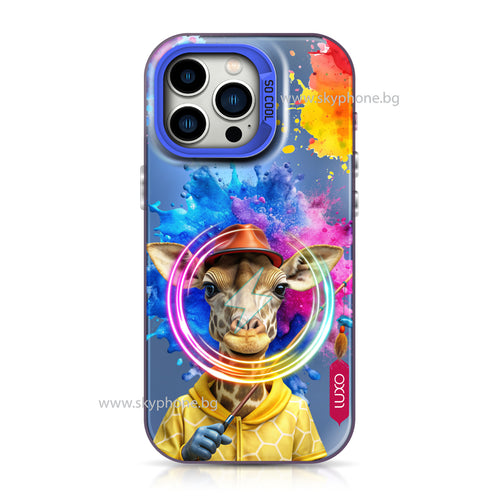 Husa Luxo compatibila cu iPhone 15 Pro Max, MagSafe/Magnetic, policarbonat, silicon, Multicolor