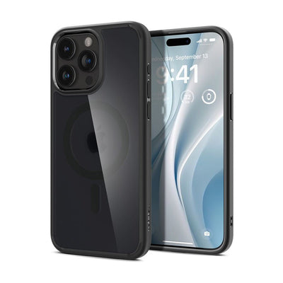 Husa SPG compatibila cu iPhone 15, MagSafe/Magnetic, silicon, policarbonat, Negru